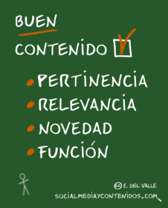 Los 4 mandamientos del buen contenido en la web 2.0