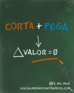 Ponentes y formadores dospuntocero: el corta-pega no crea valor | Imagen post | Ernesto del Valle | Blog www.socialmediaycontenidos.com